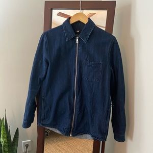 H&M Dark Wash Denim Shirt Jacket